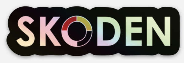 Holographic Skoden Sticker